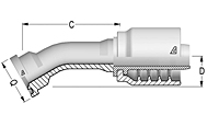 30° O-Ring Flange SAE J518 Code 61