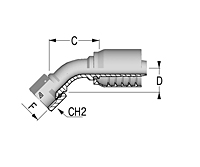 45º JIC Female Swivel 37º Seat