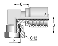 90T Compact BSPP Female 60T Cone