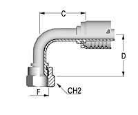 90° JIC Female Swivel 37° Seat