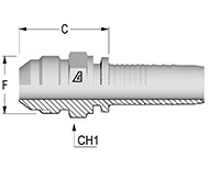 Two-Piece Fittings, Standard Inserts, US End Configurations - SAE 45º Male - A Series