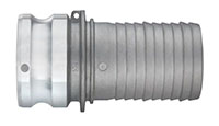 Aluminum Part E Male Adapter x Hose Shank