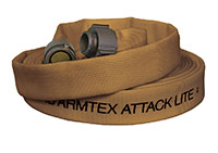 Armtex® Attack Lite™ 25 ft Available Lengths, 1 1/2 in. Size, and NST Coupling Type Tan Lightweight Lined Fire Hose