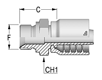 BSPP Male Parallel 60T Flare