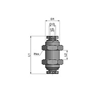 DOT-BRBH Series Bulkhead Union Fittings - 2