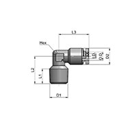 DOT-BRME90 Series 90º Male Elbow Fittings - 2