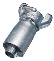 Zinc Plated Two Lug Hose Coupling with Crimp Ferrule