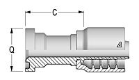 Flange SAE 3000 PSI J518 Code 61