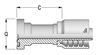 Flange SAE 6000 PSI J518 Code 62