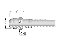 Two-Piece Fittings, Interlock Inserts, US End Configurations - JIC Male 37º Interlock - X Series