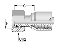 Metric Female 24T Cone with O-Ring Heavy DIN 3865