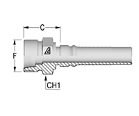 Metric Male 24T Seat Interlock DIN 3861 Heavy