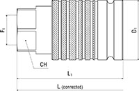 Secondary Image - ISO 7241 A Push Pull Female Coupler with Female Thread