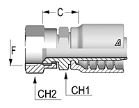 SAE Female Swivel 45° Seat