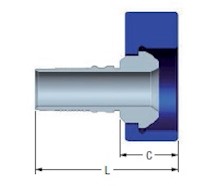 Secondary-Image - Male Hammer Union Fig. 1502 Integral Fitting with Lug Nut