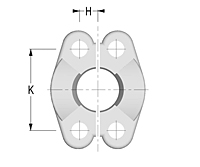 Split Flange Clamps SAE J518 Code 61 3000 PSI (2 Halves/Pieces per 1 Part)