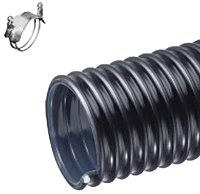 Product Image - Polyurethane-lined abrasion-resistant PVC material handling hose for dry applications