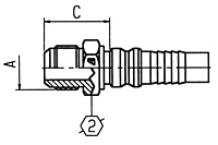 Item Image - JIC Solid Male 37&#176 Interlock