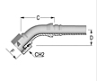 45T BSP Swivel Female 60T Cone Interlock