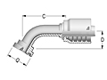 60° O-Ring Flange SAE J518 Code 61