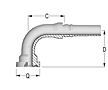 90T O-Ring Flange SAE J518 Code 62 Interlock