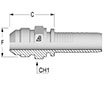 Two-Piece Fittings, Standard Inserts, US End Configurations - SAE 45º Male - A Series