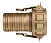 Brass Part C Female Coupler x Hose Shank