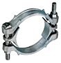 Zinc Plated Ductile Iron Double Bolt Hose Clamp