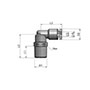 DOT-BRME90S Series 90º Swivel Male Elbow Fittings - 2