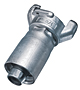 Zinc Plated Two Lug Hose Coupling with Crimp Ferrule