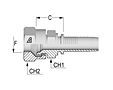 Two-Piece Fittings, Standard Inserts, International End Configurations - JIS Female Swivel 30º Seat - B 8363 Type F - A Series (H1223812)