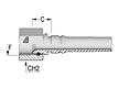 Two-Piece Fittings, Interlock Inserts, US End Configurations - JIC Swivel Female 37º Seat Interlock - X Series