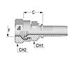 Two-Piece Fittings, Standard Inserts, International End Configurations - JIS Female Swivel 30º Seat - B 8363 Type F - A Series