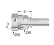 Two-Piece Fittings, Standard Inserts, International End Configurations - Komatsu Female - A Series