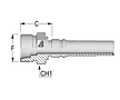 Metric Male 24T Seat Interlock DIN 3861 Heavy