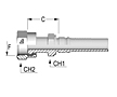 ORFS Straight Female Double Hex Interlock