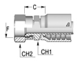 SAE Female Swivel 45° Seat