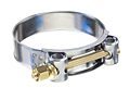 Heavy Duty T-Bolt Clamps 304 Stainless Steel Band with Carbon Steel Bolt and Nut